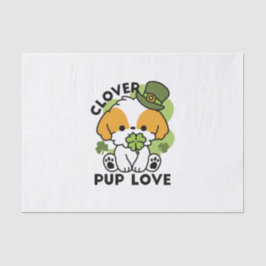 Papel De Seda Amor de véu - Ruas. Design de cão no dia de Patric