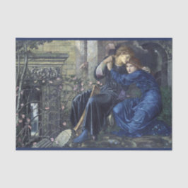 Papel De Seda Amor entre as ruínas (por Edward Burne-Jones)