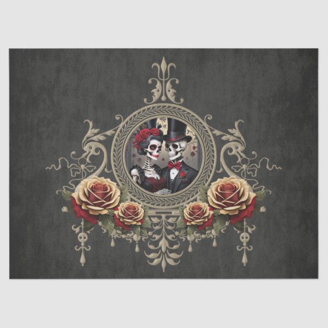 Papel De Seda Amor eterno na escuridão. (Frente )