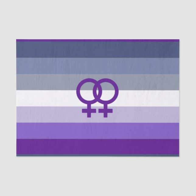 Papel De Seda Amor Lésbico Butch Orgulho WLW (Frente )