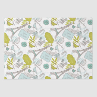 Papel De Seda Amor no padrão de Paris