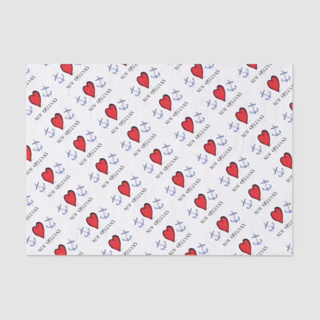 Papel De Seda amor Nova Orleães (Frente )