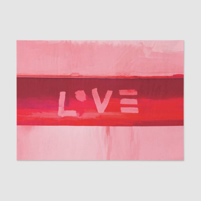 Papel De Seda Amor vermelho chique do Hippie de Boho (Frente )