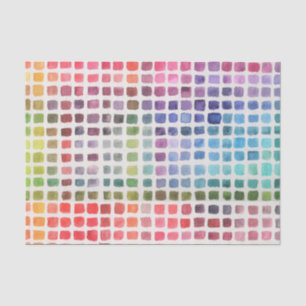 Papel De Seda Amostras de Aquarela Arco-Íris
