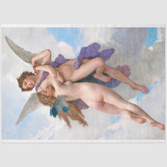 Papel De Seda Amour e Psyche, Bouguereau (Frente )