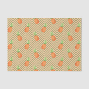 Papel De Seda Ananás (Design 11 Série Amarelo/Laranja)
