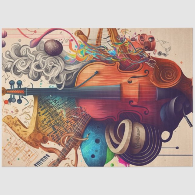 Papel De Seda Anatomia do Music Series Design 11 (Frente )