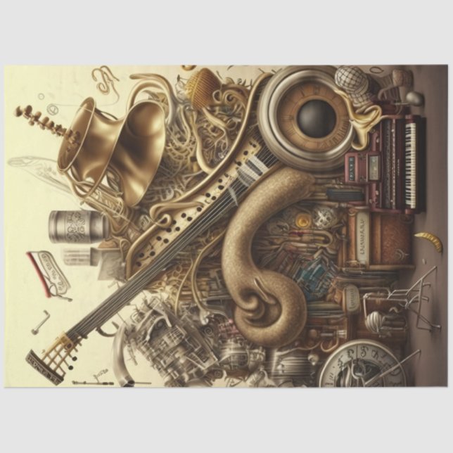 Papel De Seda Anatomia do Music Series Design 3 (Frente )