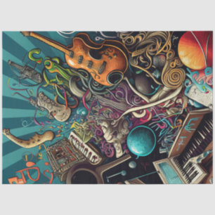 Papel De Seda Anatomia do Music Series Design 8