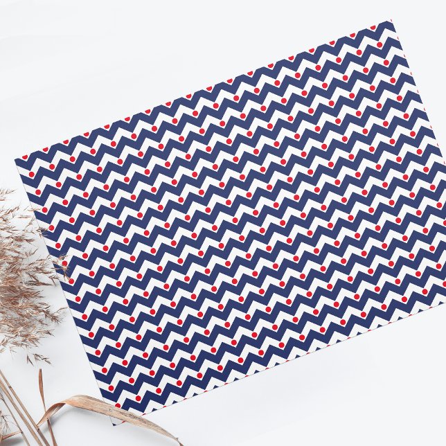 Papel De Seda Âncora Azul Náutica (Criador carregado)