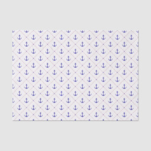 Papel De Seda Âncoras Longe do Azul Branco Vermelho
