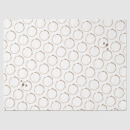 Papel De Seda Anéis de CAFÉ Brancos Brancos Brancos