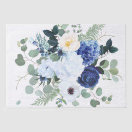 Papel De Seda Anemone Hydrangea Rosa White background
