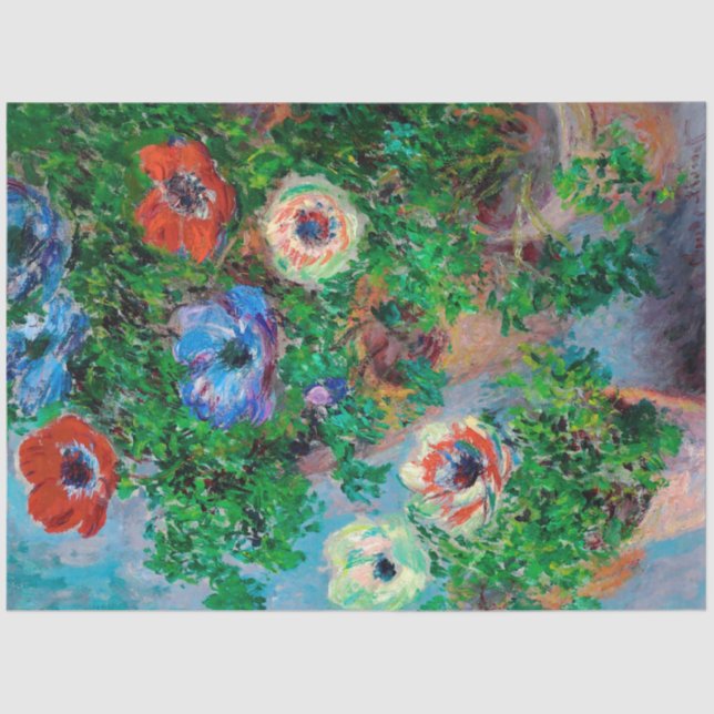 Papel De Seda Anemone, Monet (Frente )