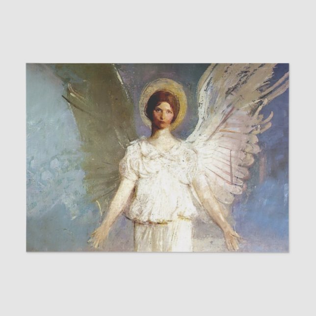 Papel De Seda "Angel at Noon", por Abbott Thayer (Frente )