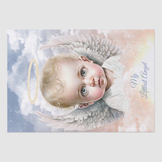 Papel De Seda Angel Baby "My Little Angel" Personalize (Frente )