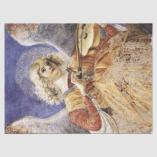 PAPEL DE SEDA ANGEL DO NATAL DO FAZER DE MÚSICA