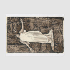 Papel De Seda Angel Girl Vintage Sepia Brown Grunge Textura