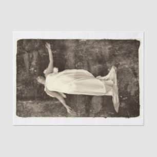 Papel De Seda Angel Girl Vintage Textura Grunge Sépia Antiga