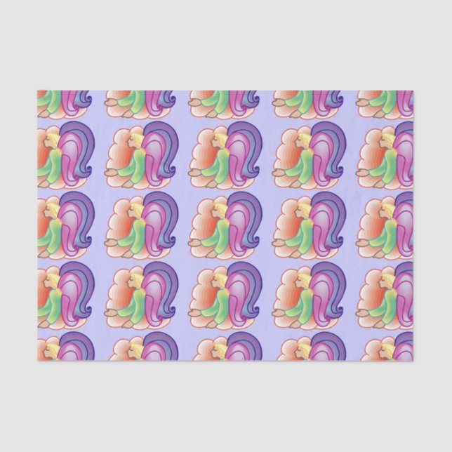 Papel De Seda Angel Love Tissue Paper (Frente )