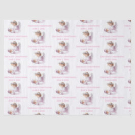 Papel De Seda Angel Observando o batismo da menina