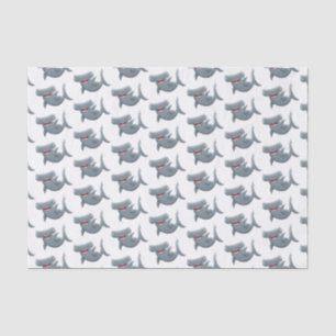 Papel De Seda Animação engraçada de tubarão Hammerhead