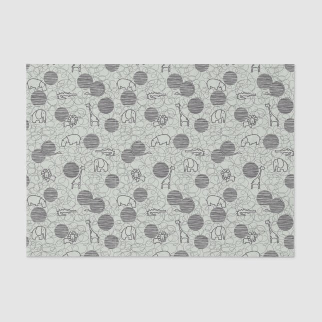 Papel De Seda animais 1 do safari (Frente )