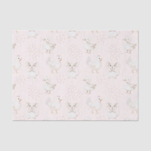 Papel De Seda Animais bonitos a rosa