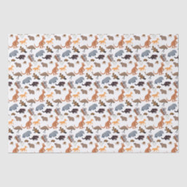 Papel De Seda Animais da Vida Selvagem Aussie da Austrália