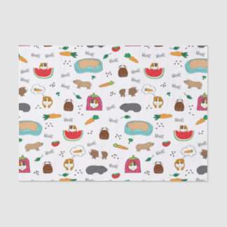 Papel De Seda Animais de estimação bonitos do Cavy das cobaias