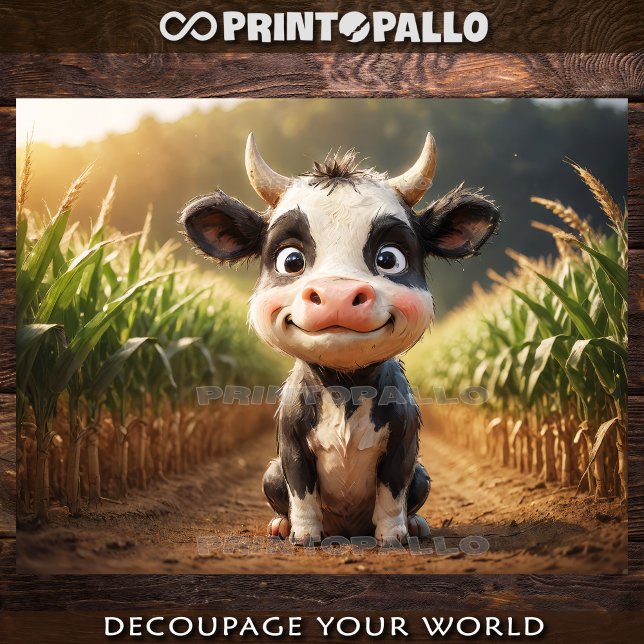 Papel De Seda Animais de Fazenda Bebês: bezerro (Criador carregado)