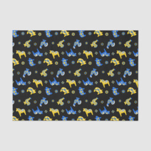 Papel De Seda Animais Folclóricos Suecos Dala