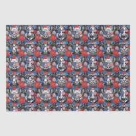 Papel De Seda Animais legal do estaleiro patriótico