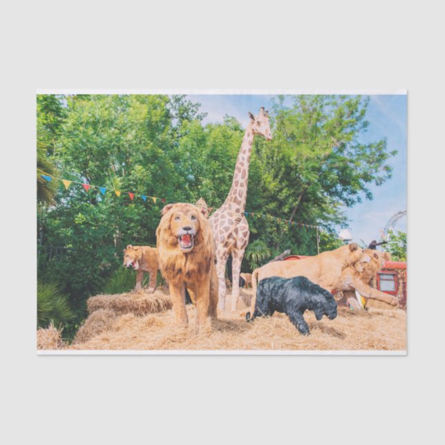 Papel De Seda Animais recheados (Frente )