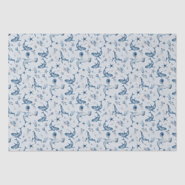 Papel De Seda Animales marinos (Frente )