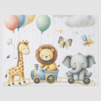 Papel De Seda Animals birthday