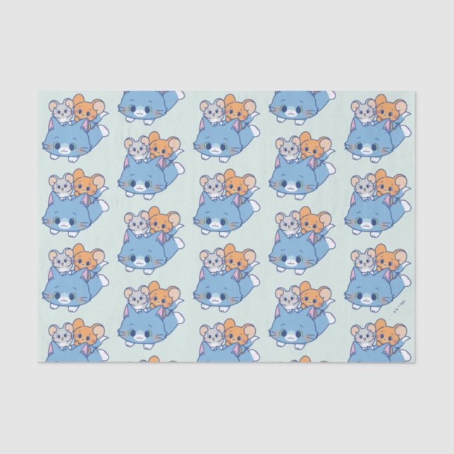 Papel De Seda Anime Tom, Jerry e Tuffy (Frente )