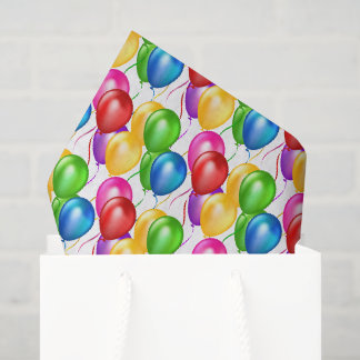 Papel De Seda Aniversário - Balões de Tecido