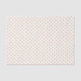 Papel De Seda Aniversário Caprichoso Pontos Rosa Creme