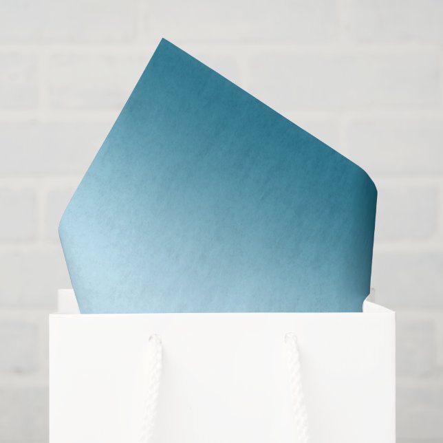 Papel De Seda Aniversário Céu Azul Água Ombre (Sacola de presentes)