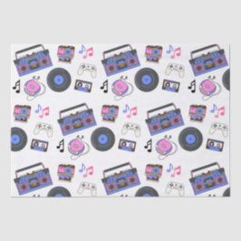 Papel De Seda Aniversário da Era Música de 1980