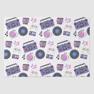 Papel De Seda Aniversário da Era Música de 1980