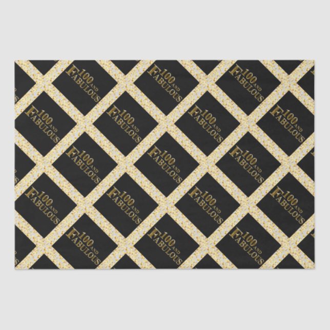 Papel De Seda Aniversário de 100 anos (Frente )