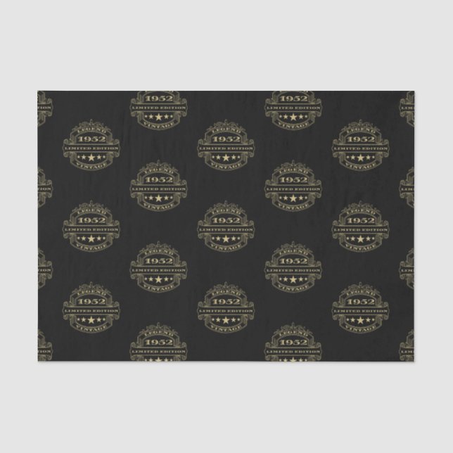 Papel De Seda Aniversário de 1952 (Frente )