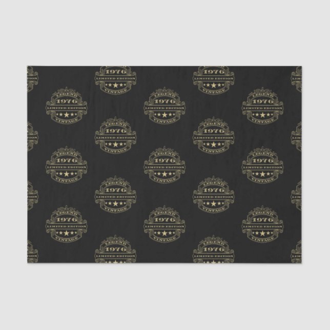 Papel De Seda Aniversário de 1976 (Frente )