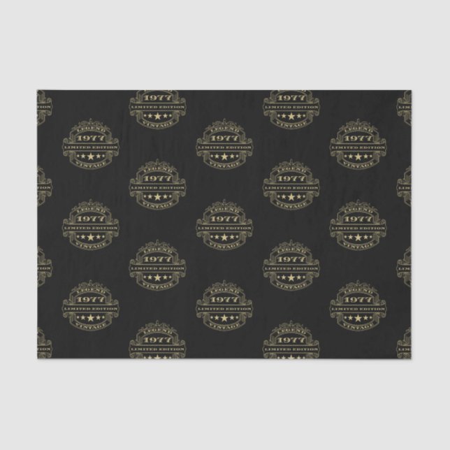 Papel De Seda Aniversário de 1977 (Frente )