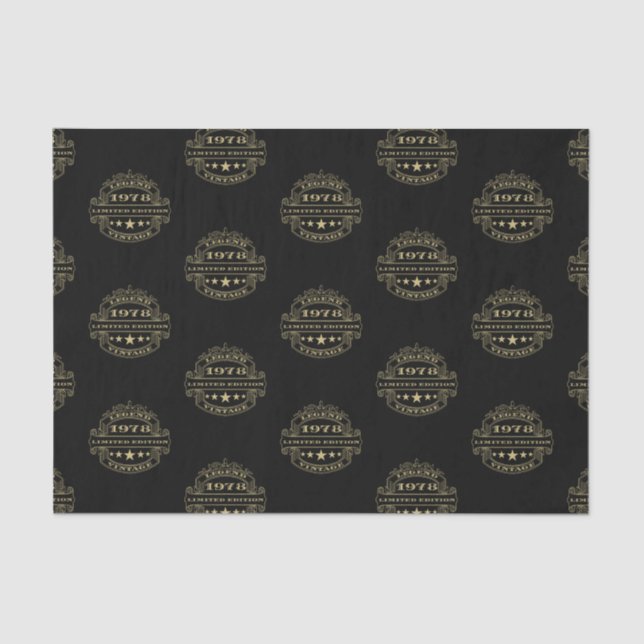 Papel De Seda Aniversário de 1978 (Frente )