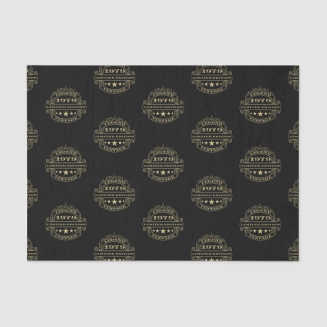 Papel De Seda Aniversário de 1979 (Frente )