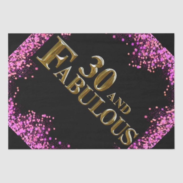 Papel De Seda Aniversário de 30 anos (Frente )