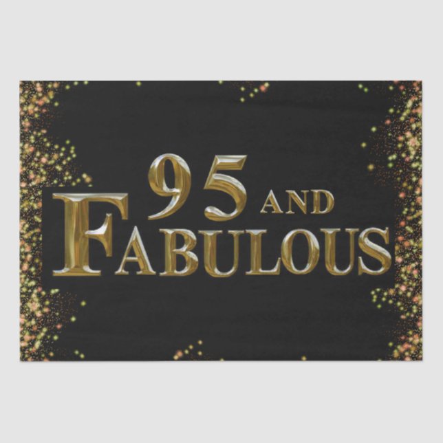 Papel De Seda Aniversário de 95 anos (Frente )